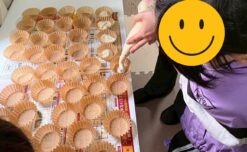 電子レンジで簡単♪ チョコ入りカップケーキ作り【姶良市の放課後等デイサービス】